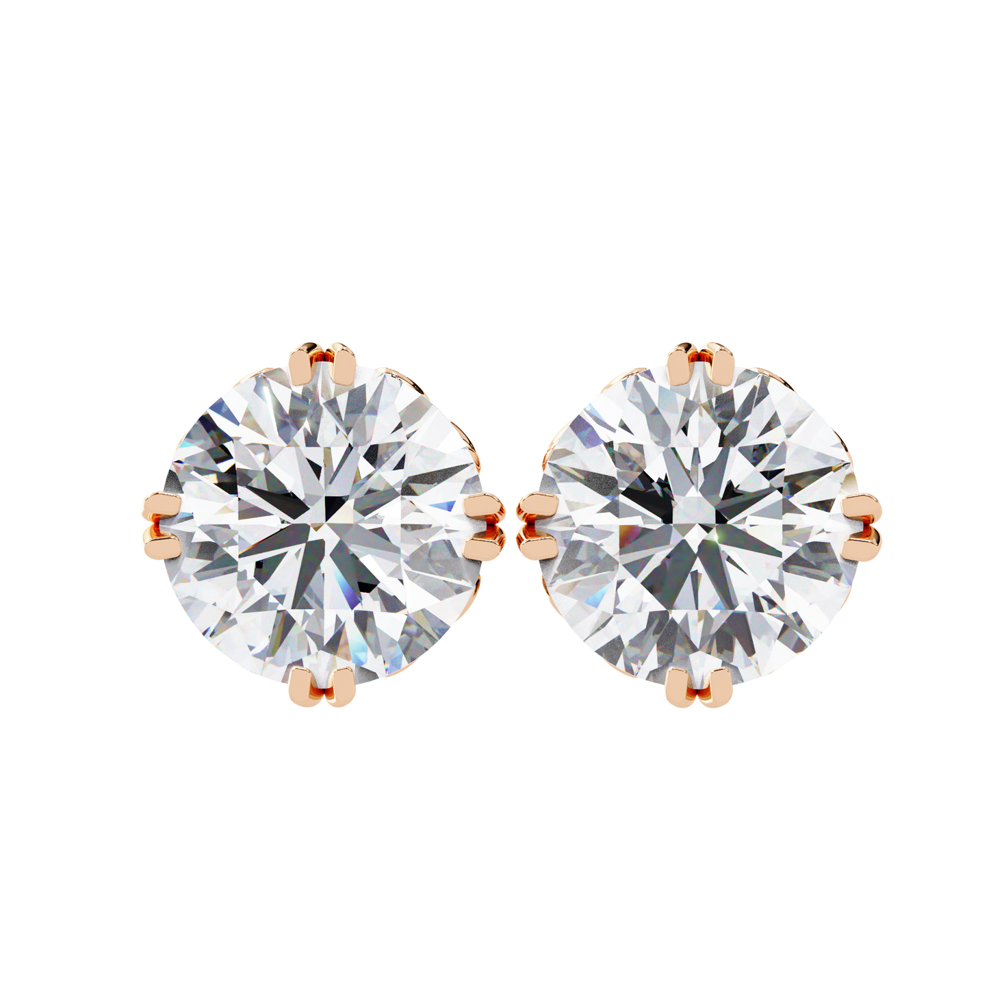 Vintage Filigree Diamond Studs