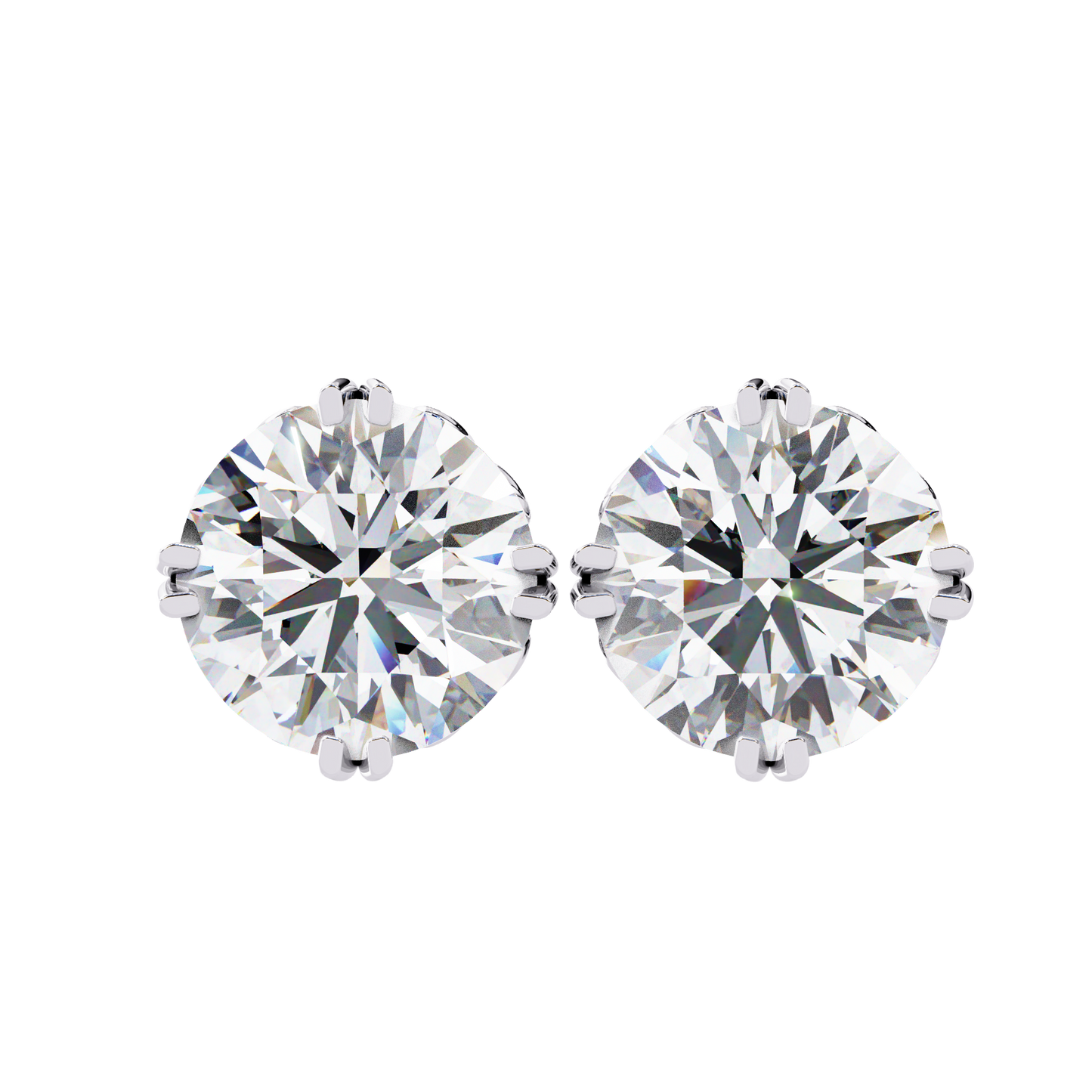 Vintage Filigree Diamond Studs