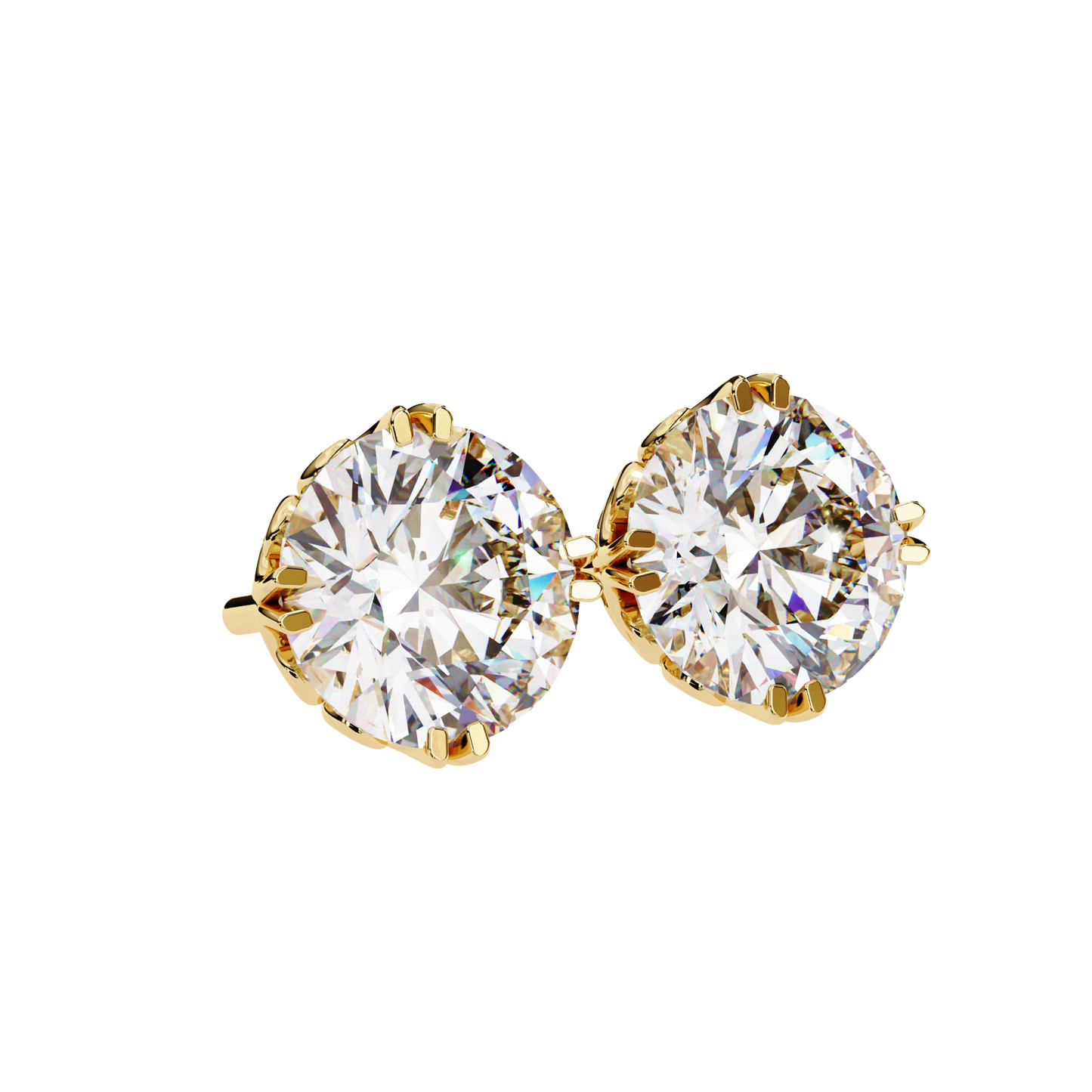 Vintage Filigree Diamond Studs