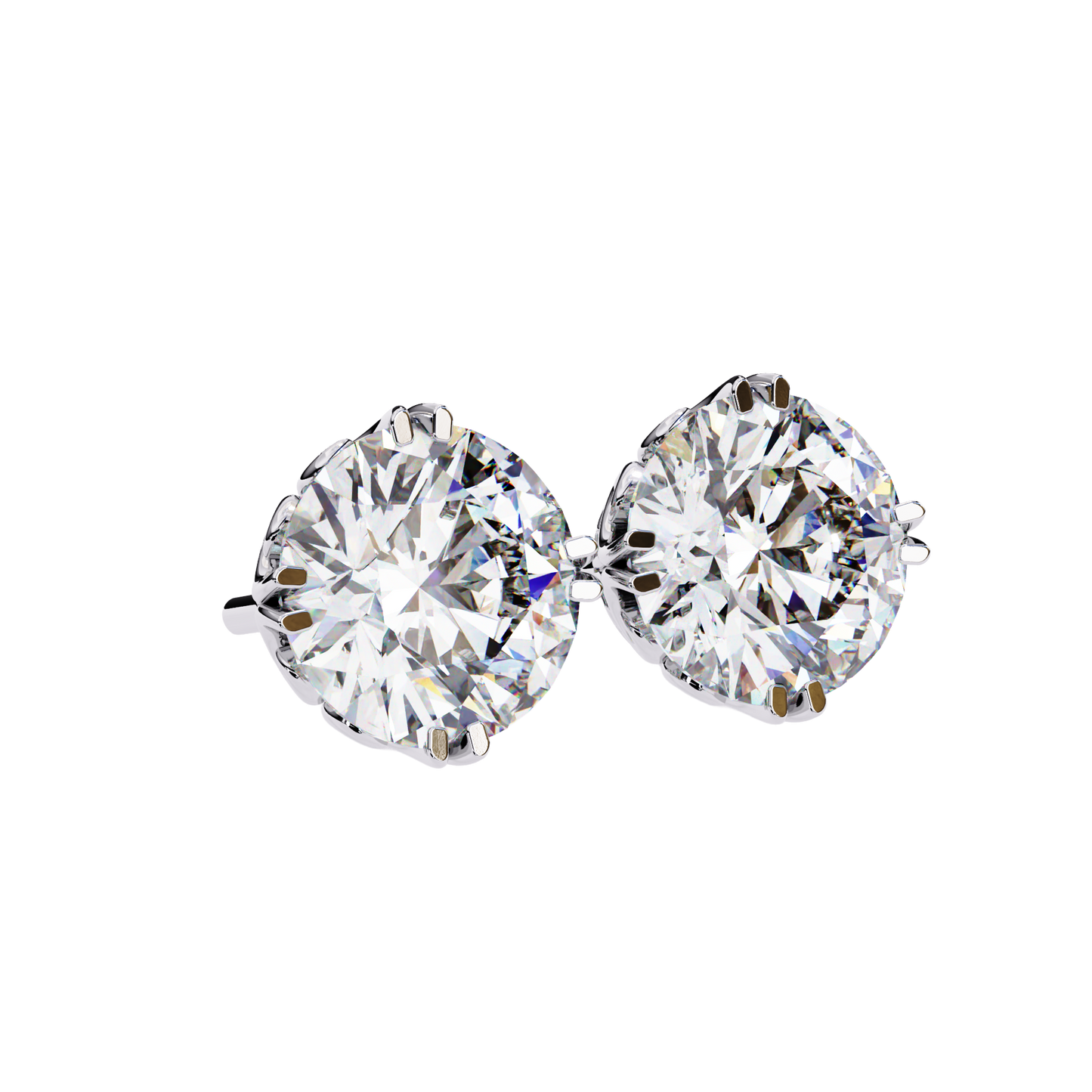 Vintage Filigree Diamond Studs
