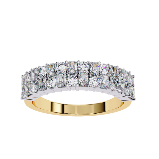 Radiant Elegance Diamond Band Carat Link Jewels