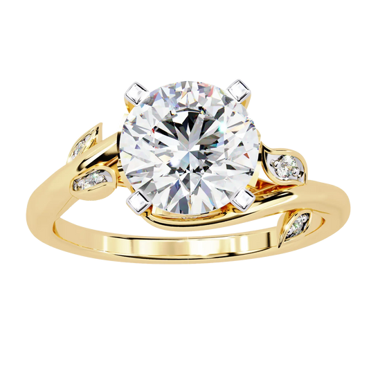 Nature-Inspired Solitaire Diamond Ring Carat Link Jewels