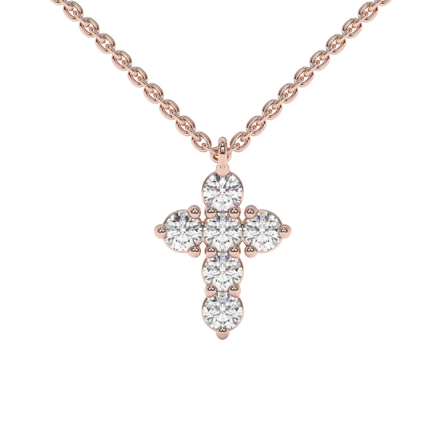 Radiant Cross Pendant Necklace