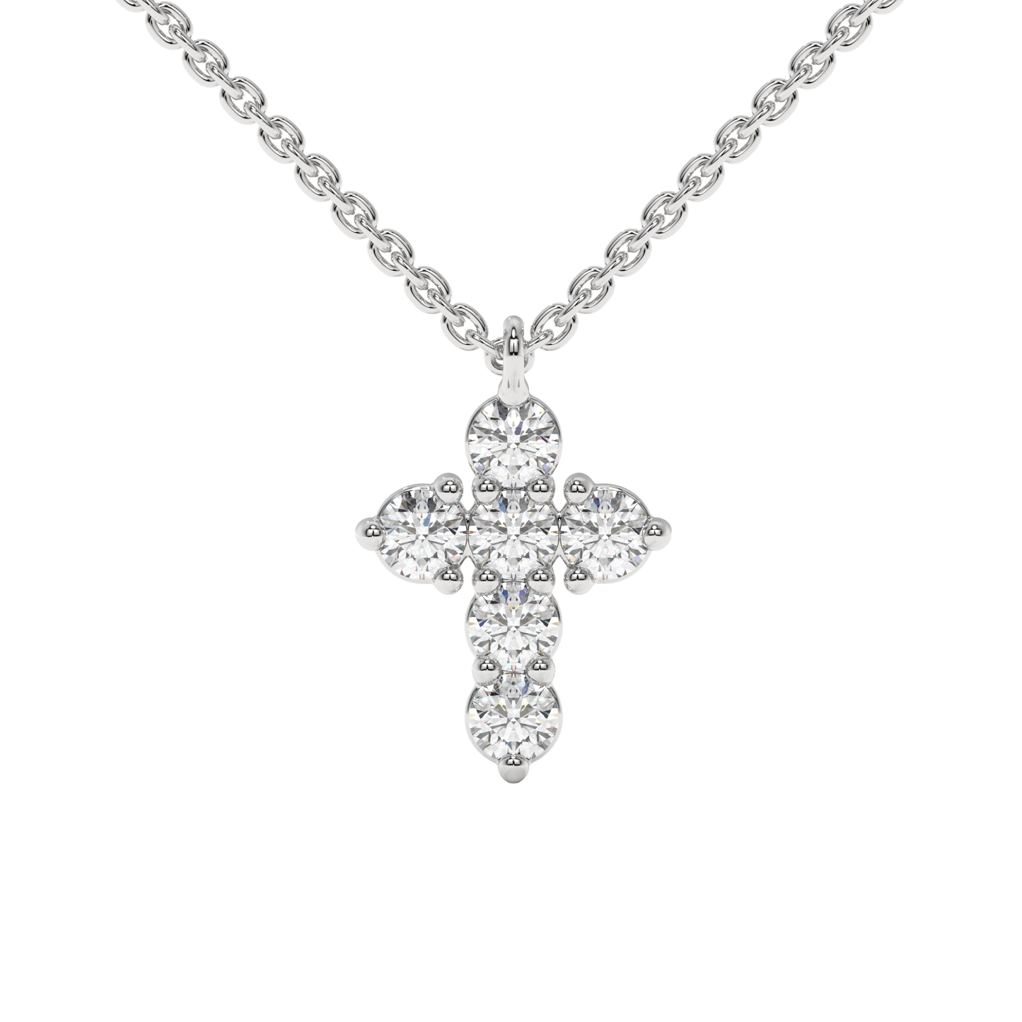 Radiant Cross Pendant Necklace