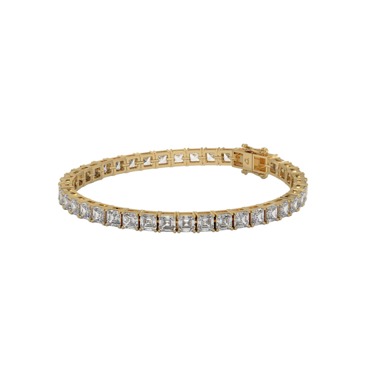 Asscher Diamond Luxe Tennis Bracelet Caratlink