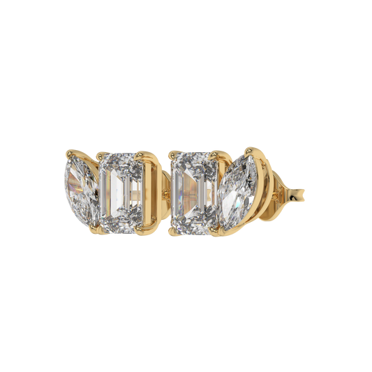 Emerald Marquise Duo Studs CaratLink