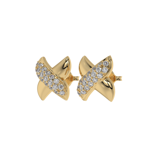 Crystal Crossover Studs CaratLink