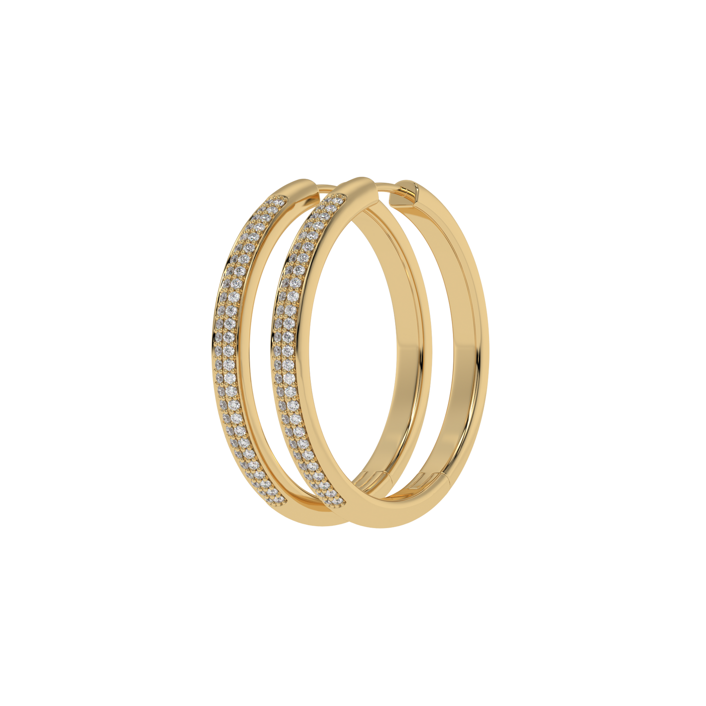 Eternal Spark Pavé Hoop Earrings