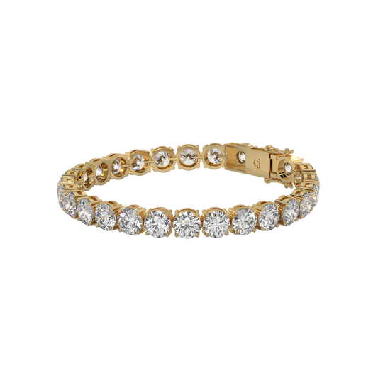 Round Brilliant Diamond Tennis Bracelet Caratlink