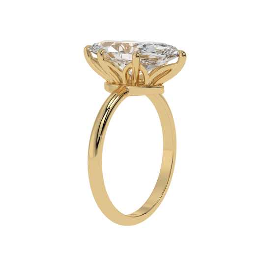 Royal Bloom Marquise Solitaire Ring - Caratlink