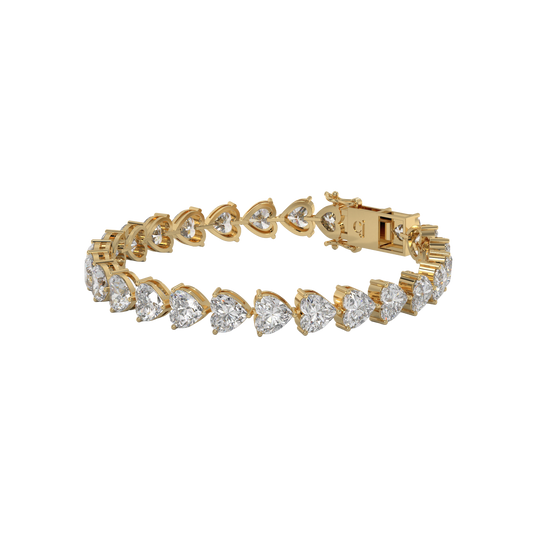 Eternal Heart Diamond Tennis Bracelet Caratlink