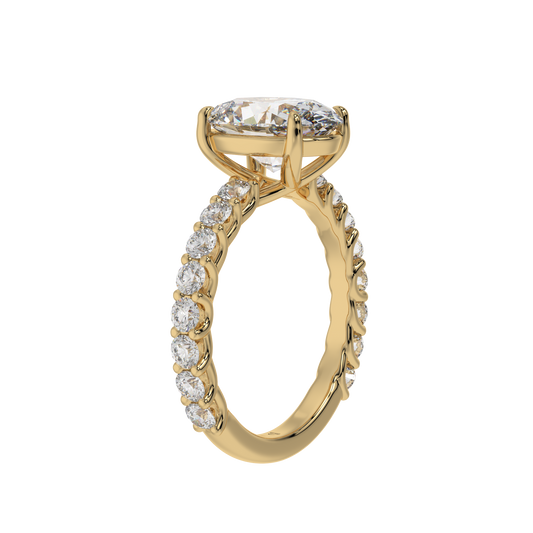 Eternal Bloom Oval Halo Ring - Caratlink