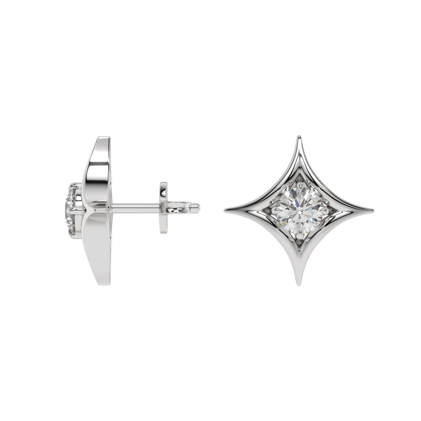 Starlight Solitaire Studs CaratLink