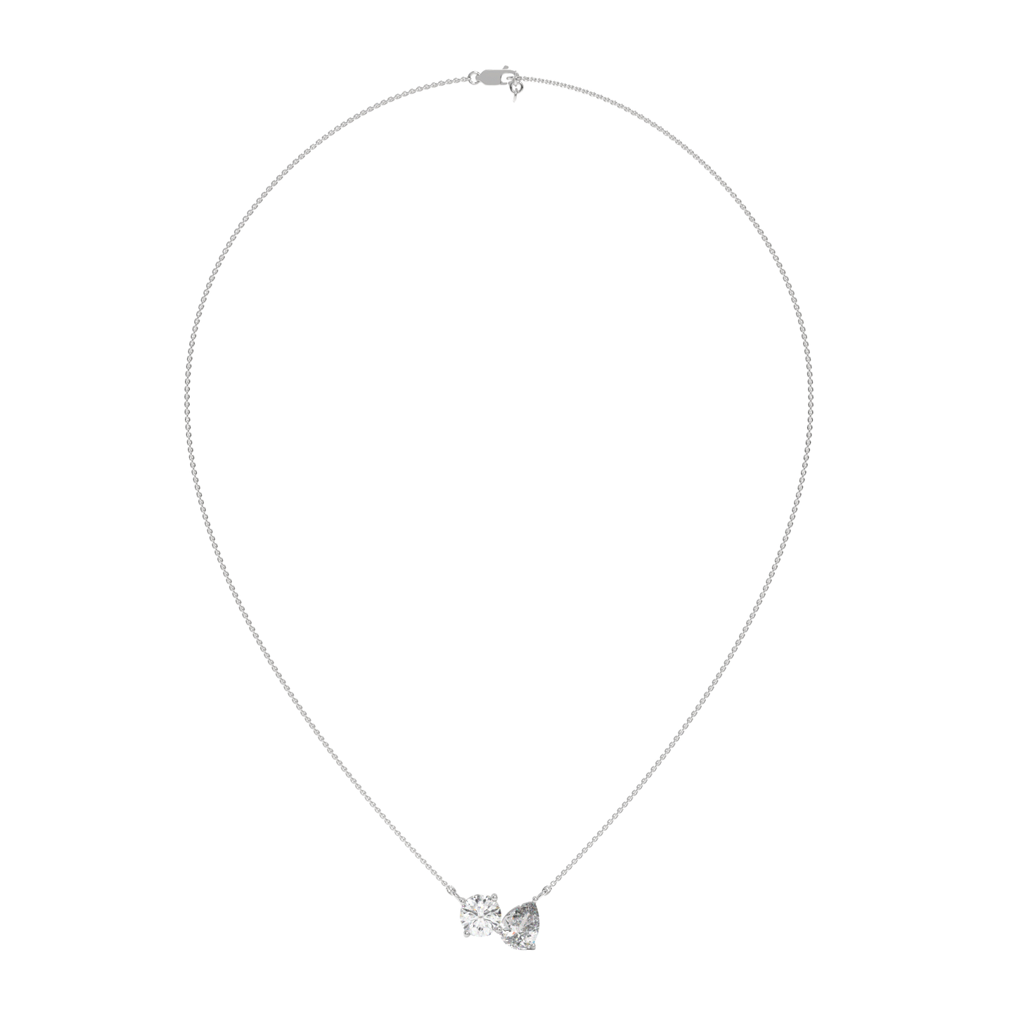 Twin Spark Pendant Necklace