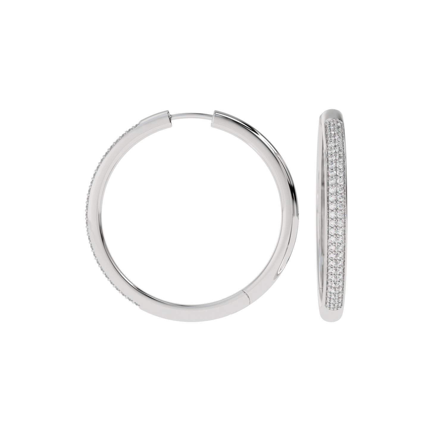 Eternal Spark Pavé Hoop Earrings
