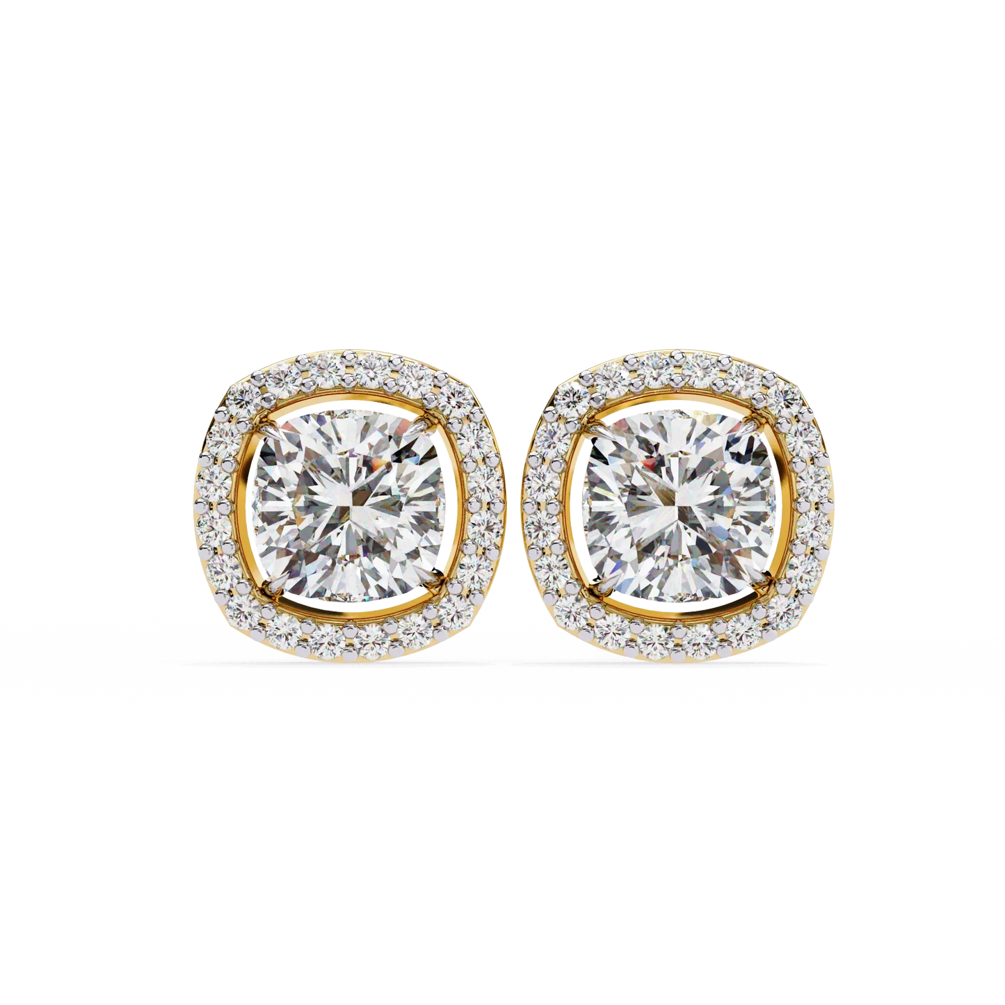 Sparkle Halo Diamond Studs