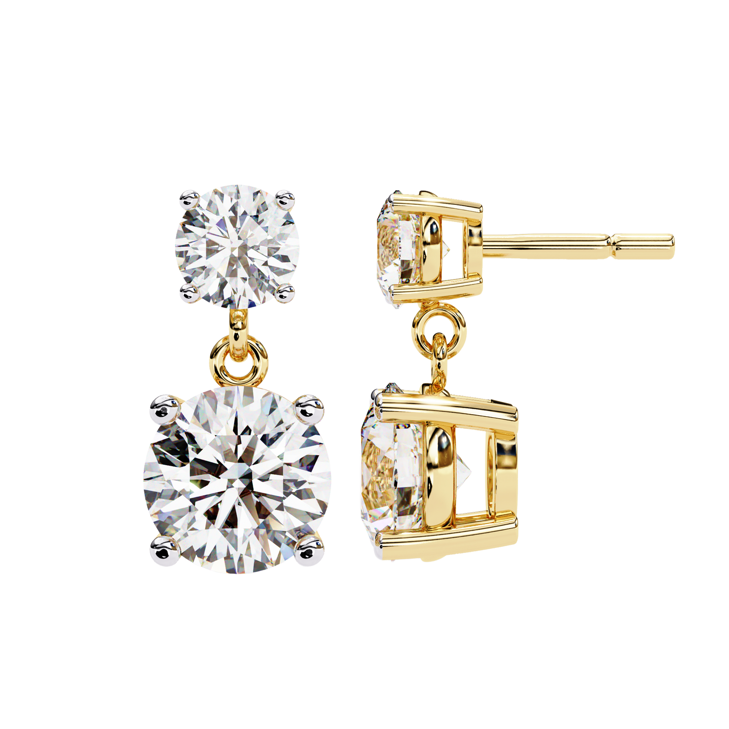 Double Round Drop Diamond