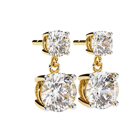 Double Round Drop Diamond CaratLink