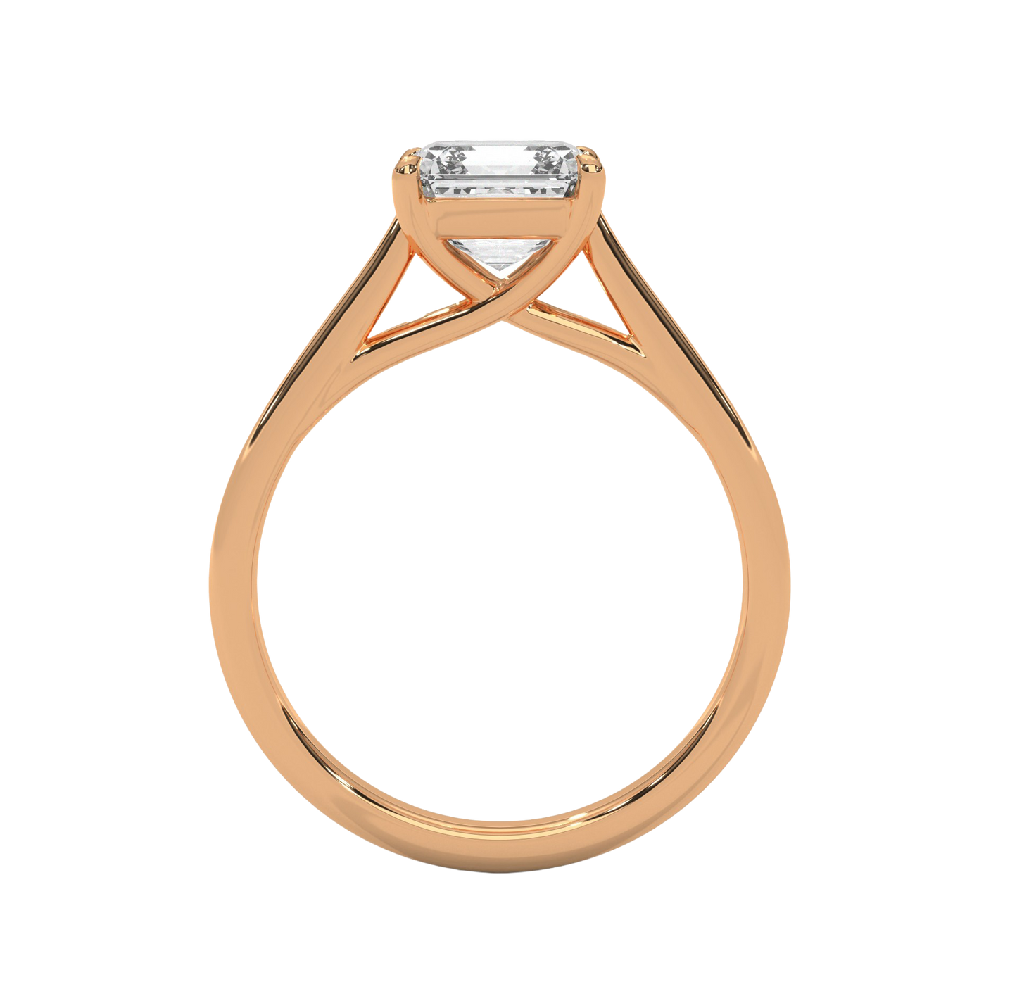 Classic Asscher Cut Diamond Ring Carat Link Jewels