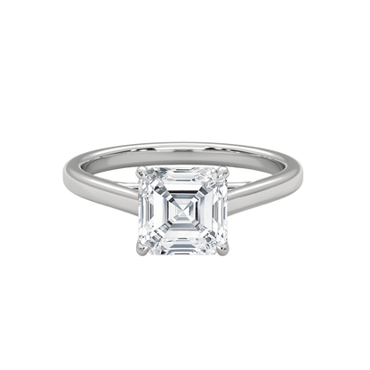 Classic Asscher Cut Diamond Ring Carat Link Jewels