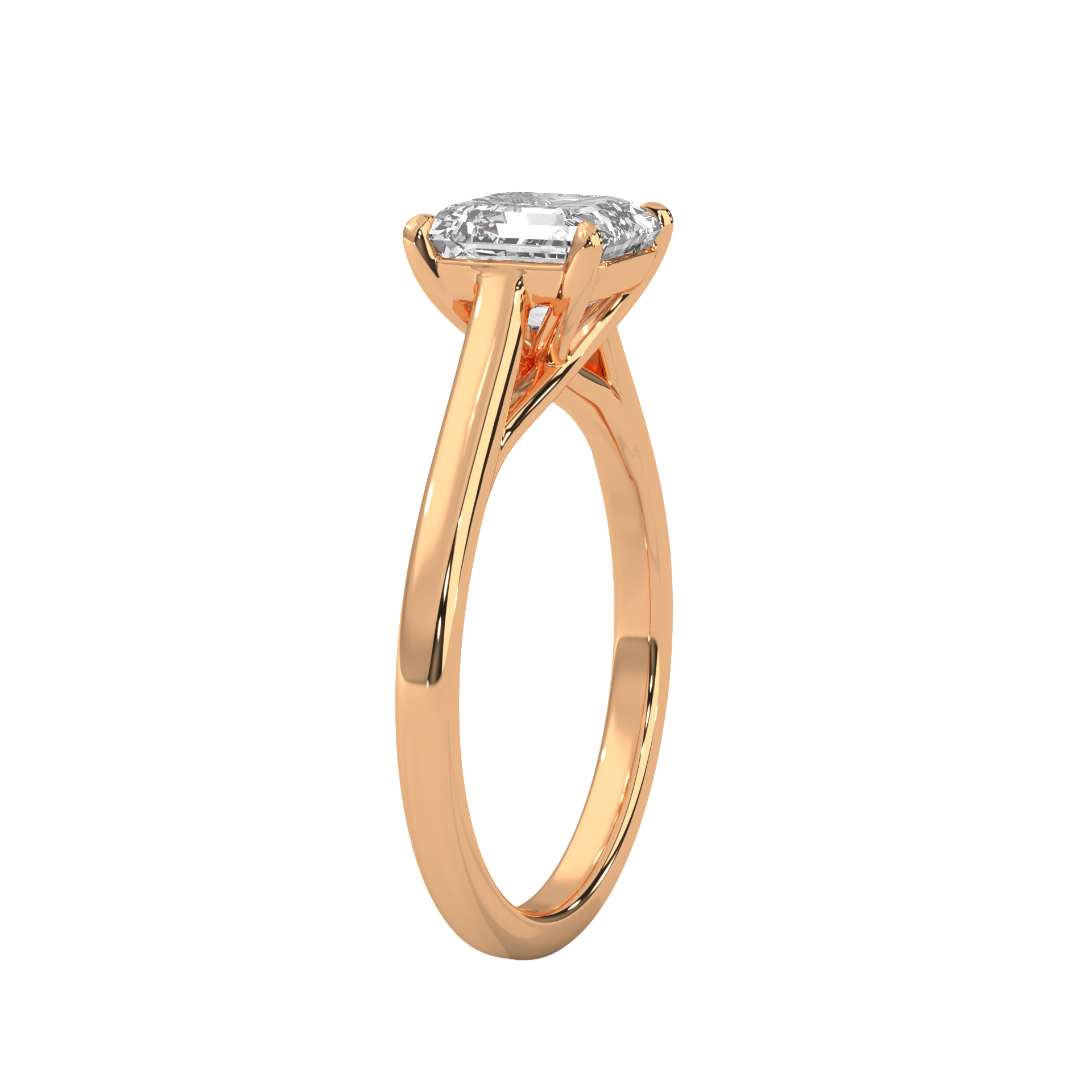 Classic Asscher Cut Diamond Ring Carat Link Jewels