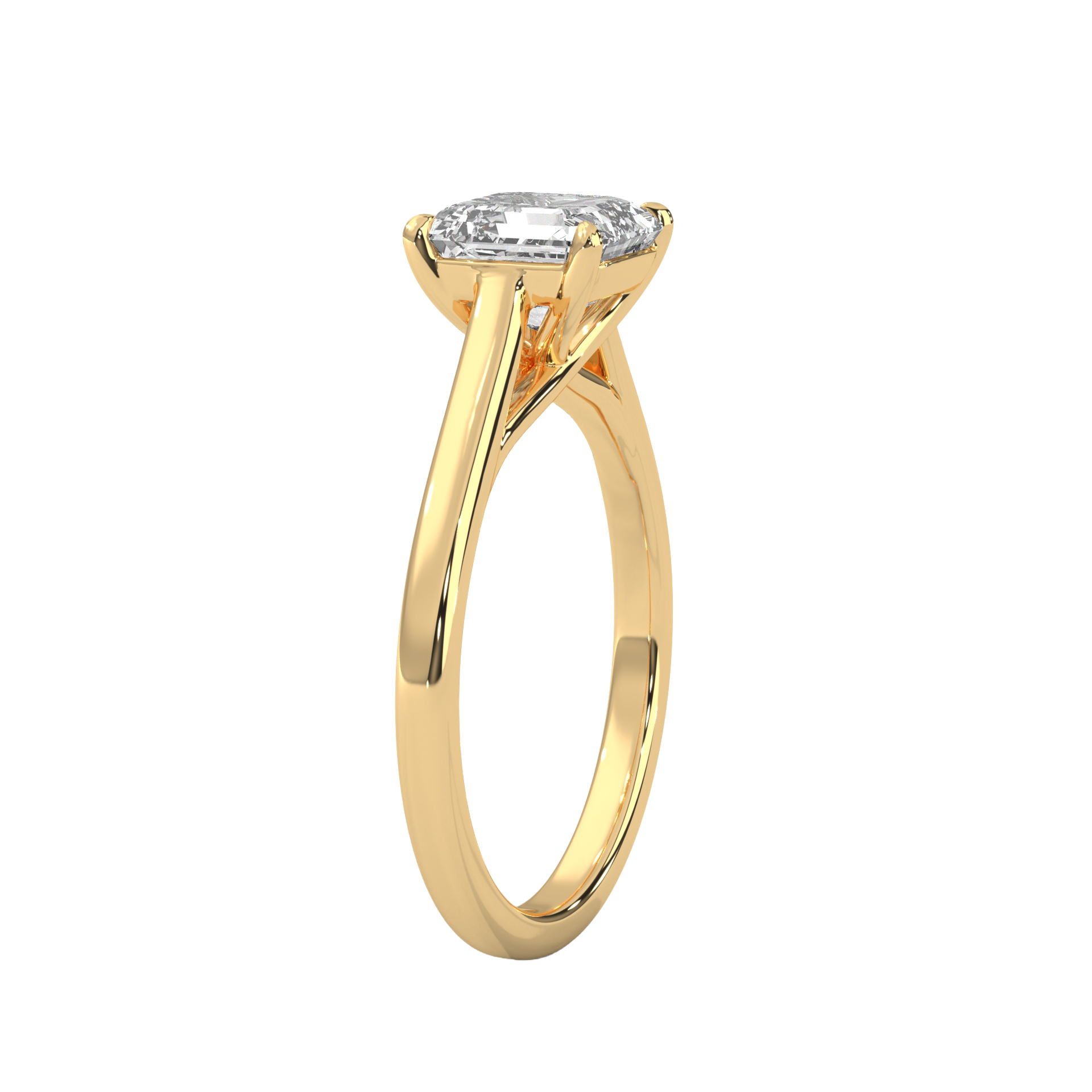 Classic Asscher Cut Diamond Ring Carat Link Jewels