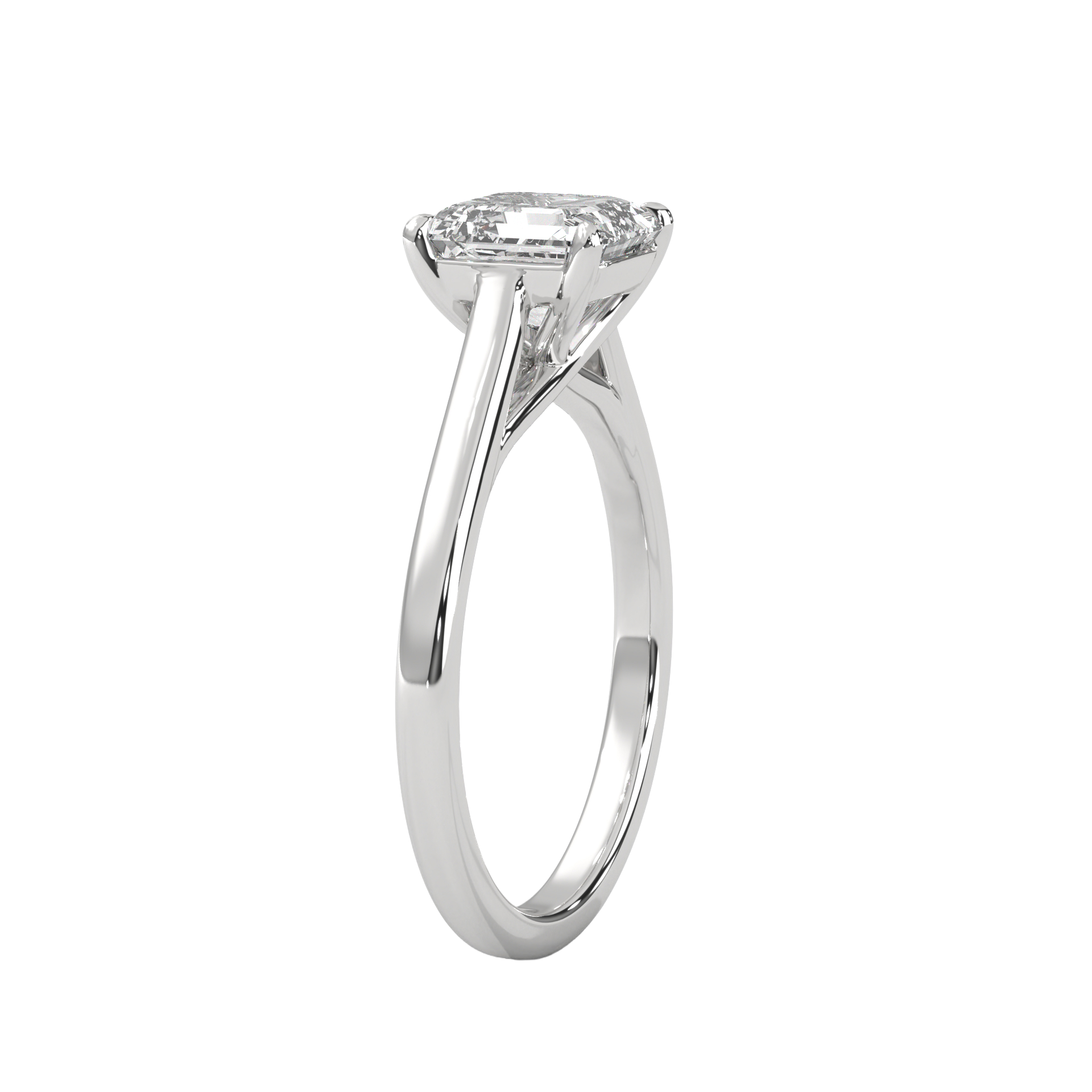 Classic Asscher Cut Diamond Ring Carat Link Jewels