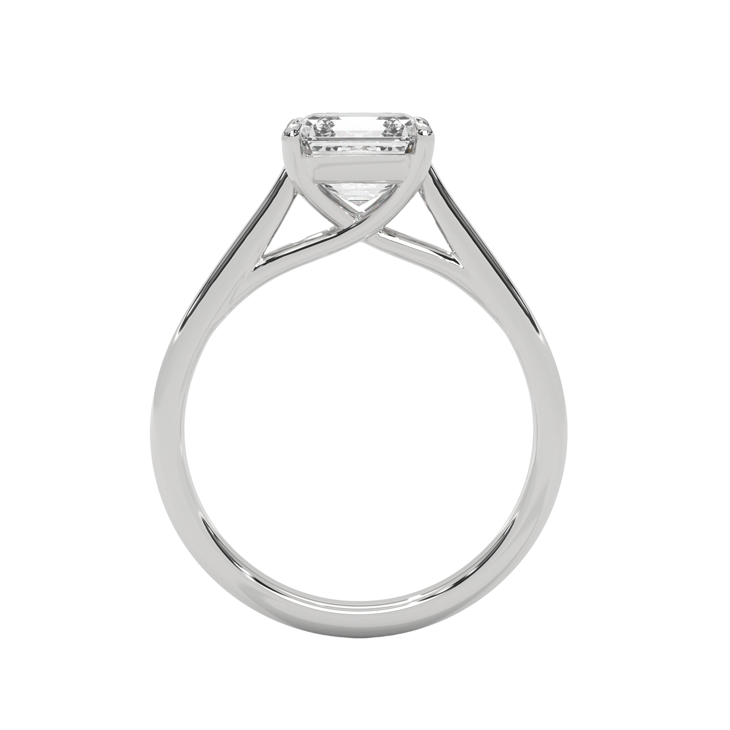 Classic Asscher Cut Diamond Ring Carat Link Jewels