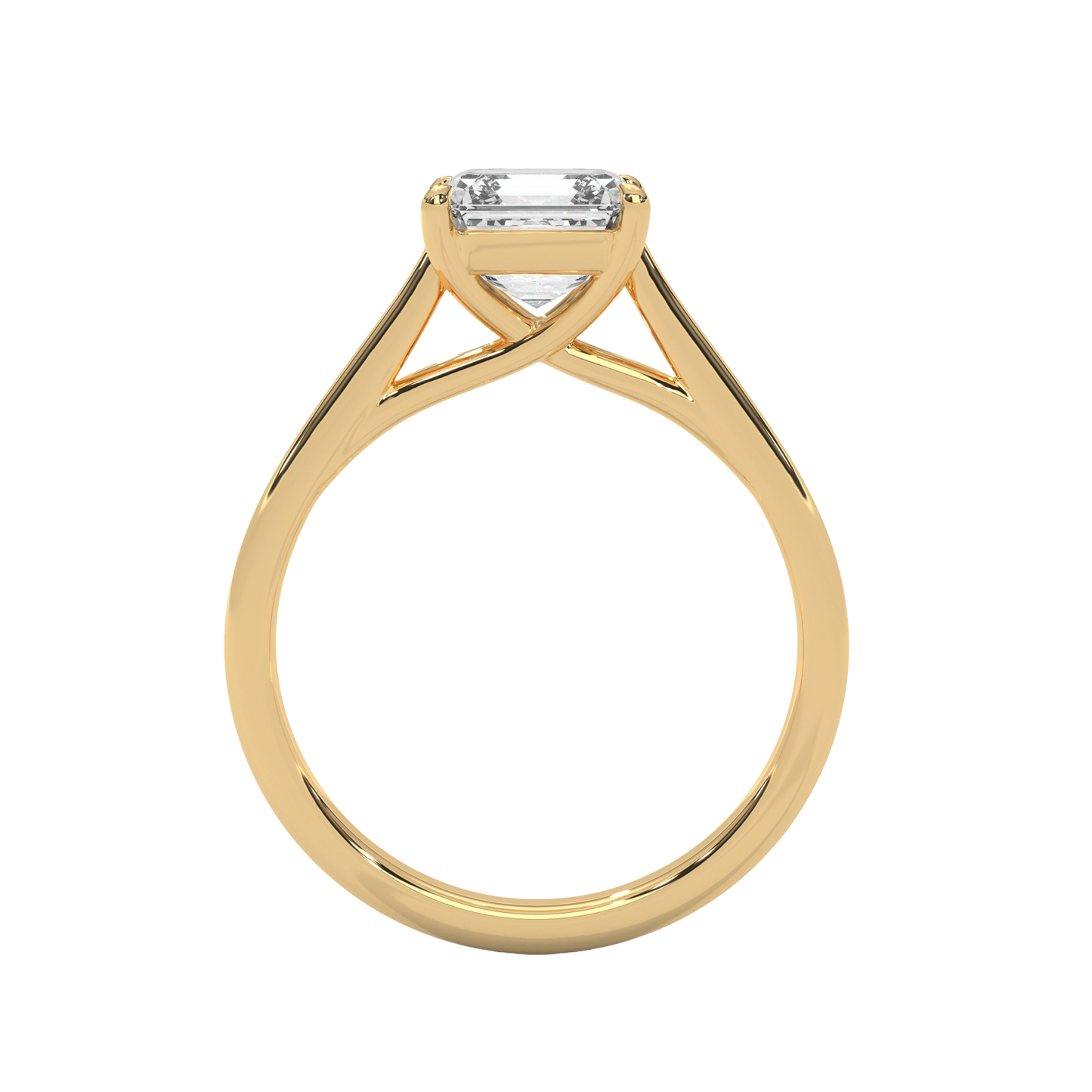 Classic Asscher Cut Diamond Ring Carat Link Jewels