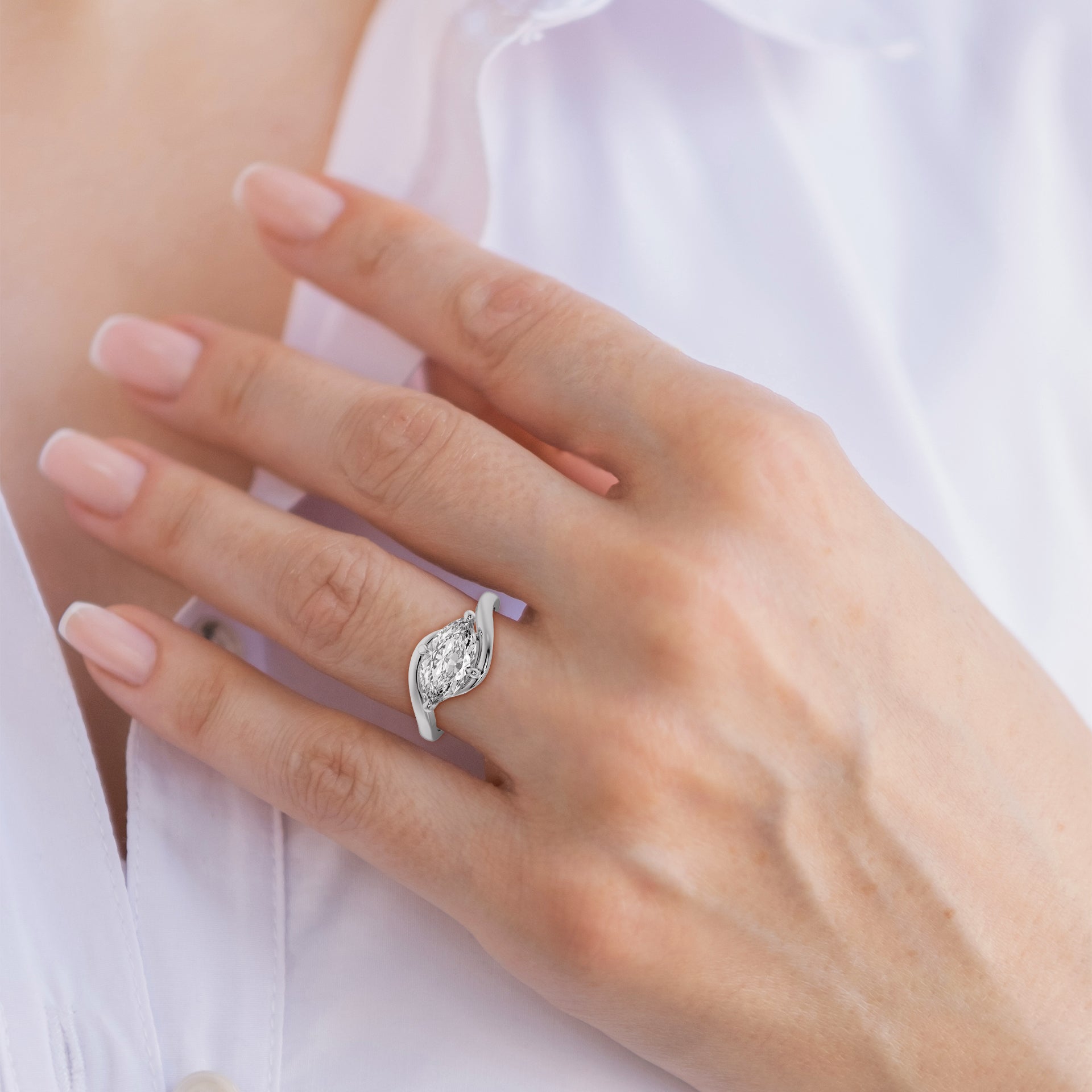 Enchanted Twist Marquise Ring - Caratlink