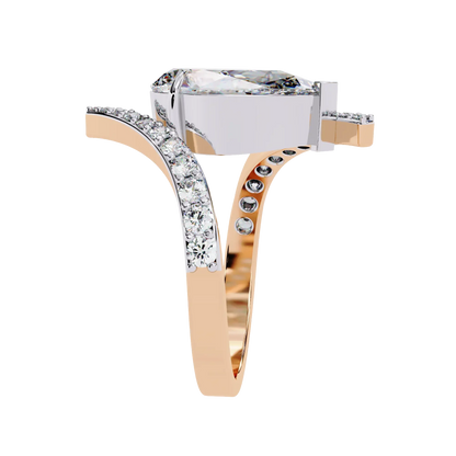 Pear Solitaire Ring