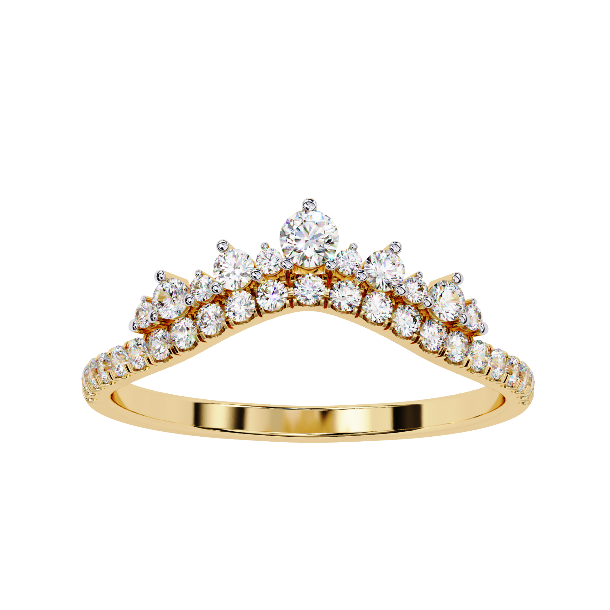 Diamond Tiara Ring Carat Link Jewels