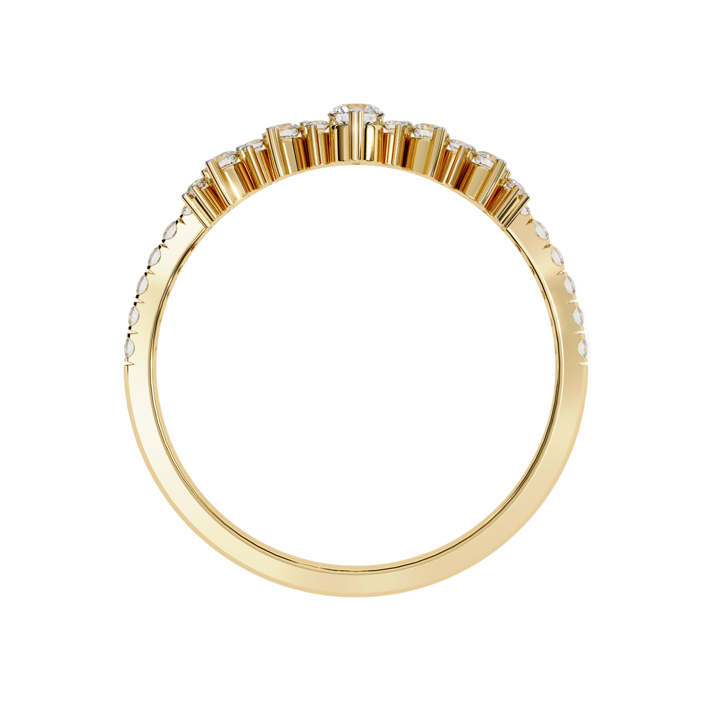 Diamond Tiara Ring Carat Link Jewels