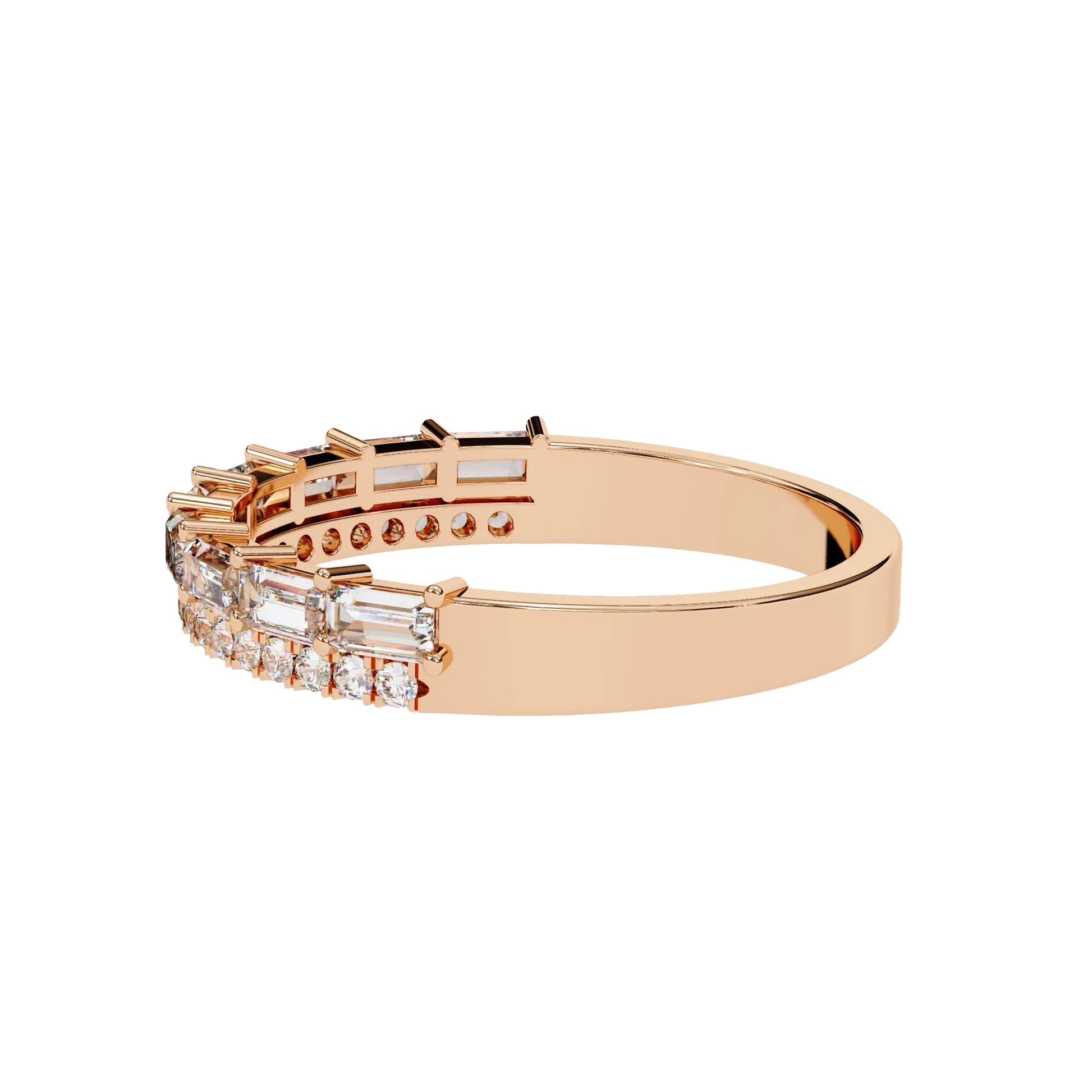 Radiant Harmony Gold Diamond Band Carat Link Jewels
