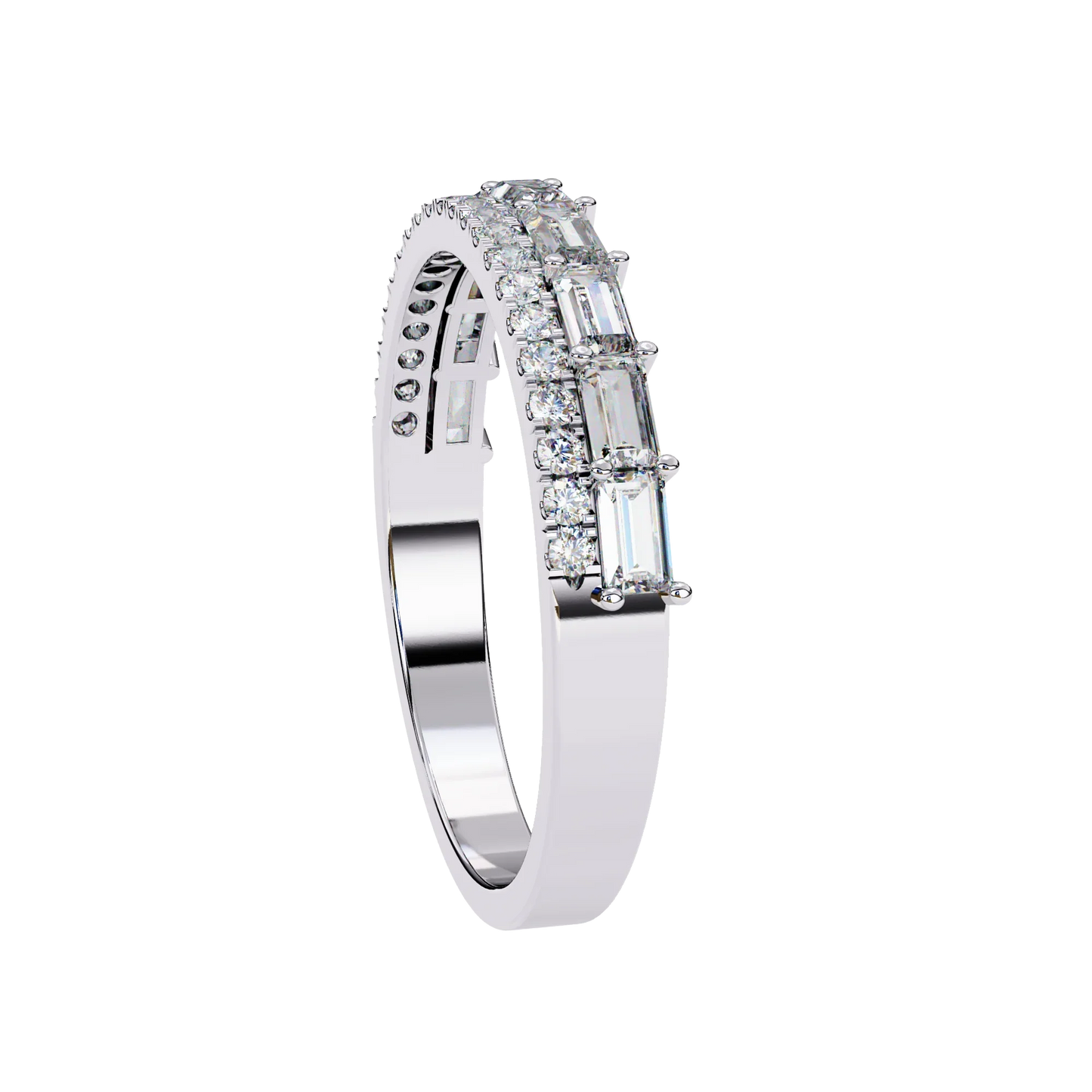 Radiant Harmony Gold Diamond Band Carat Link Jewels