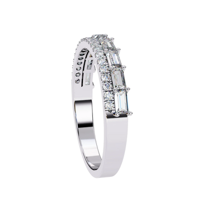Radiant Harmony Gold Diamond Band Carat Link Jewels
