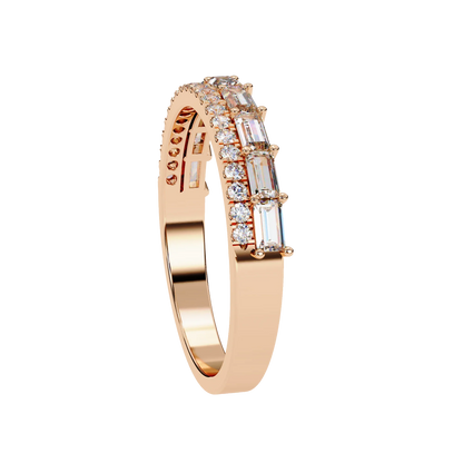 Radiant Harmony Gold Diamond Band Carat Link Jewels