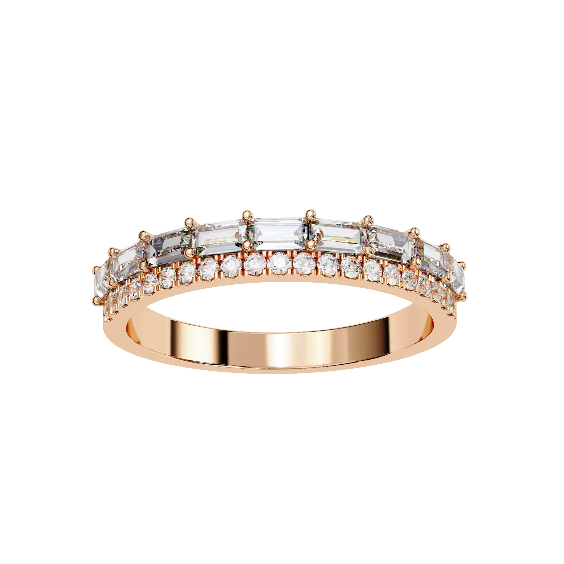 Radiant Harmony Gold Diamond Band Carat Link Jewels