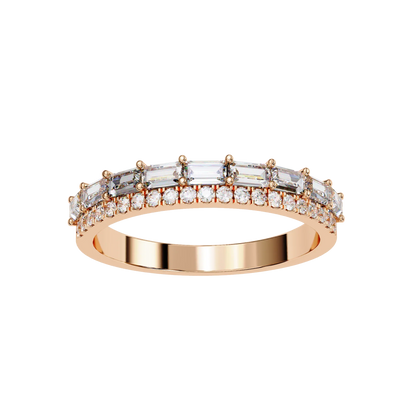 Radiant Harmony Gold Diamond Band Carat Link Jewels