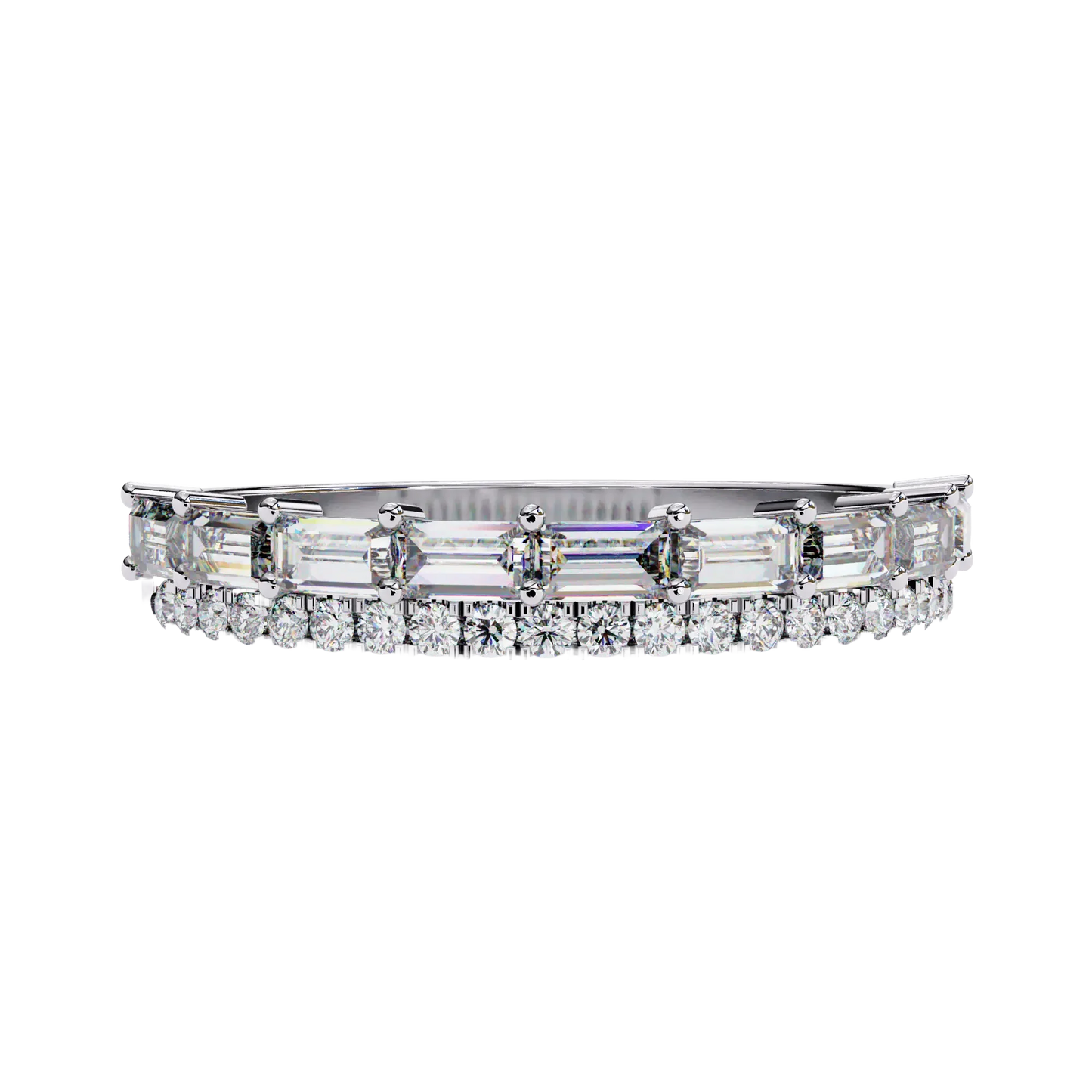 Radiant Harmony Gold Diamond Band Carat Link Jewels