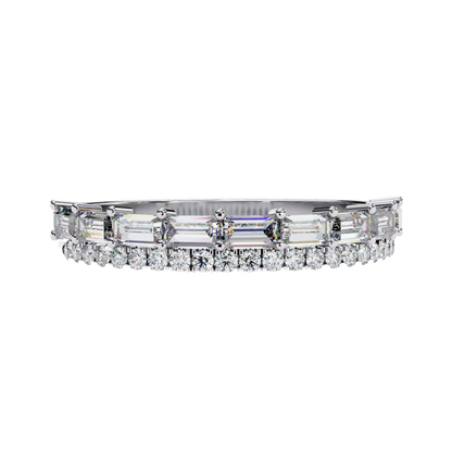 Radiant Harmony Gold Diamond Band Carat Link Jewels