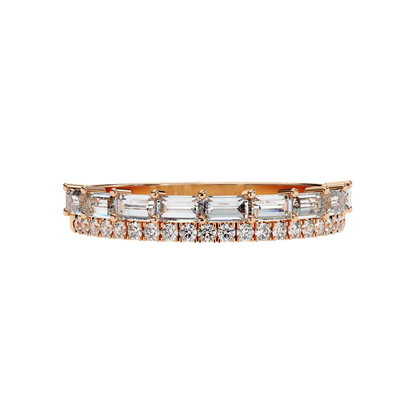 Radiant Harmony Gold Diamond Band Carat Link Jewels