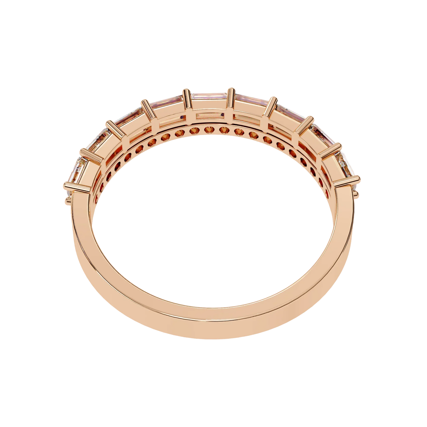 Radiant Harmony Gold Diamond Band Carat Link Jewels