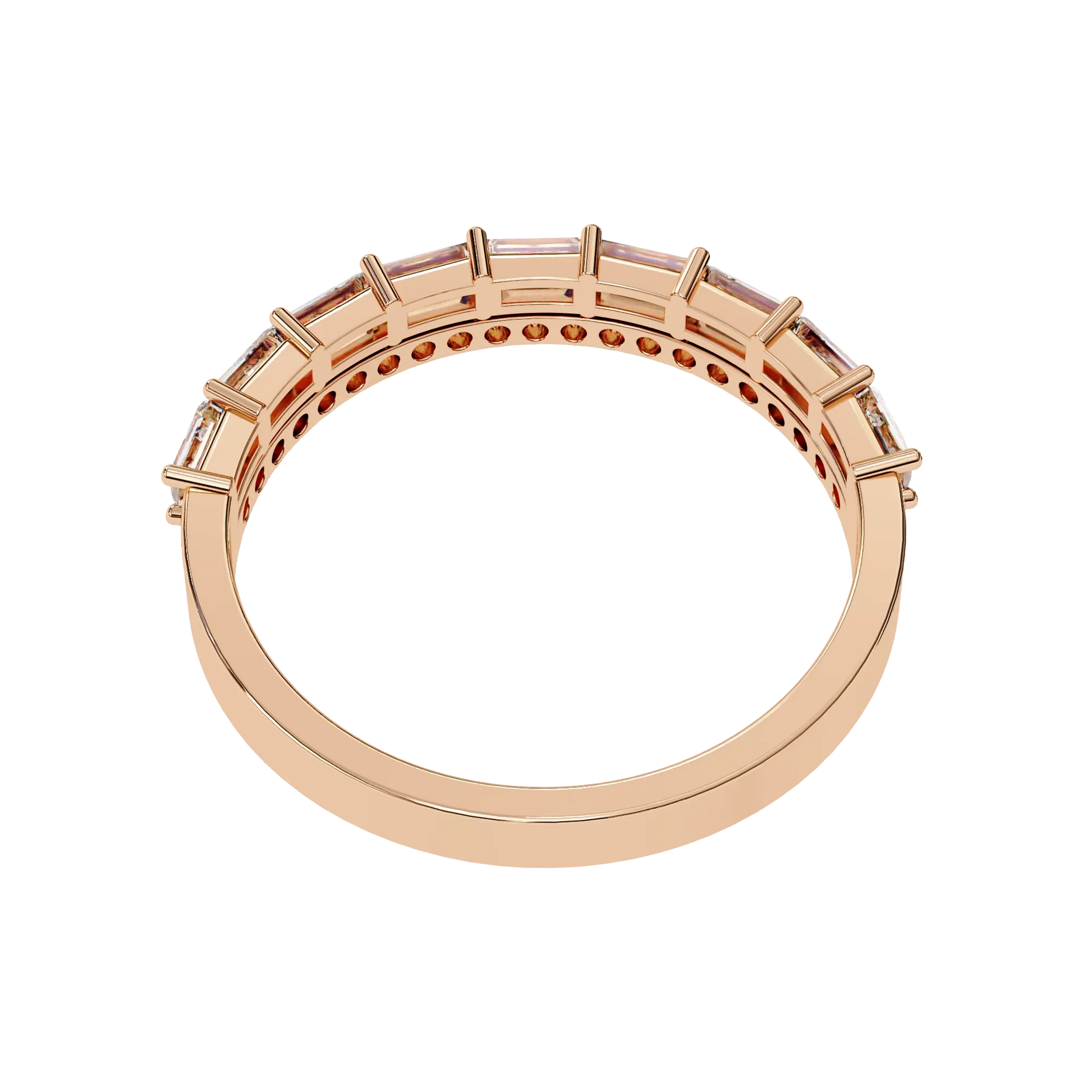 Radiant Harmony Gold Diamond Band Carat Link Jewels