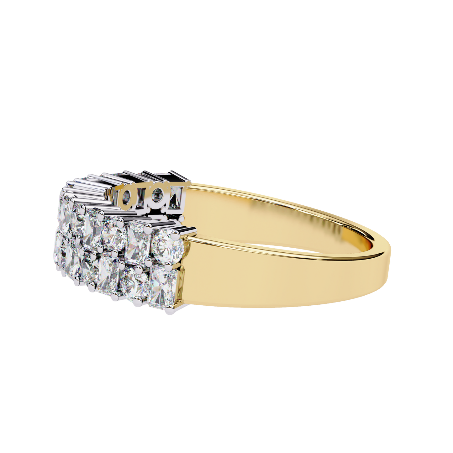Radiant Elegance Diamond Band Carat Link Jewels
