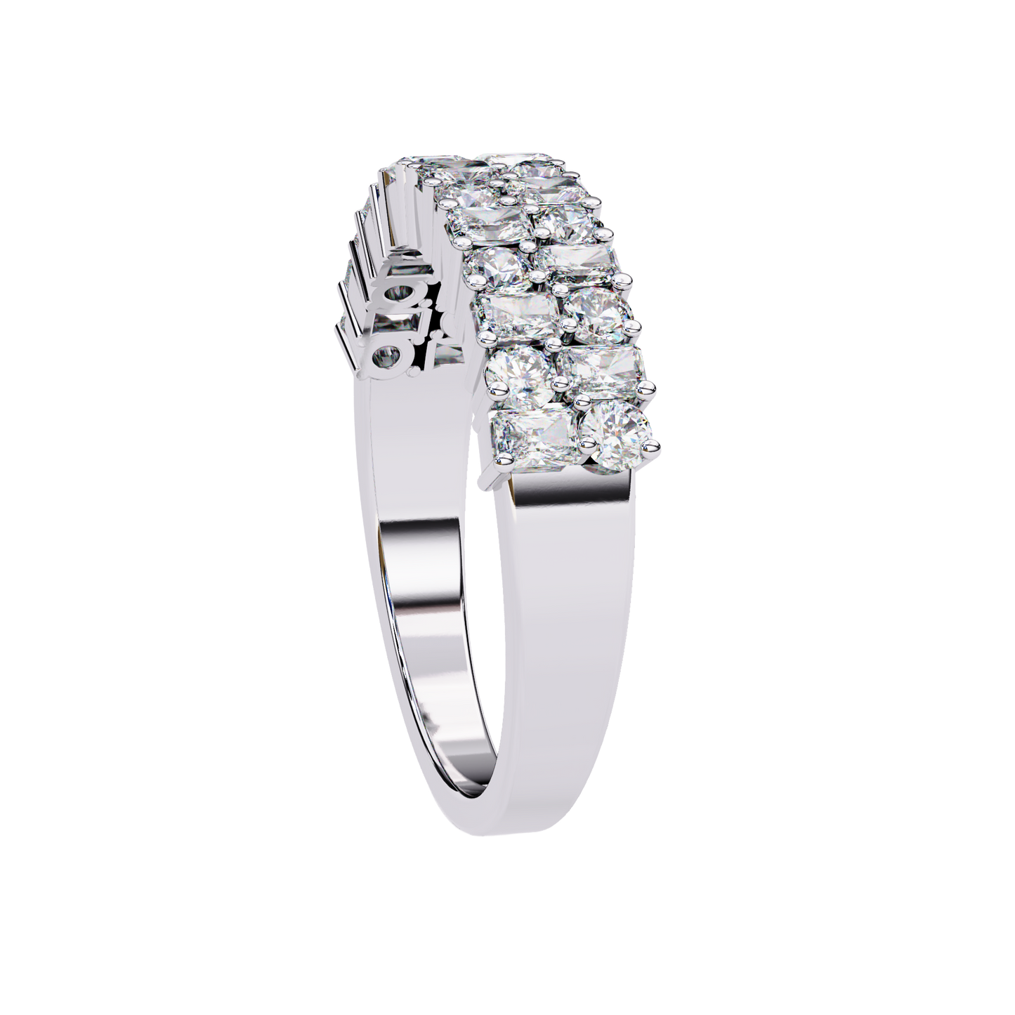 Radiant Elegance Diamond Band Carat Link Jewels