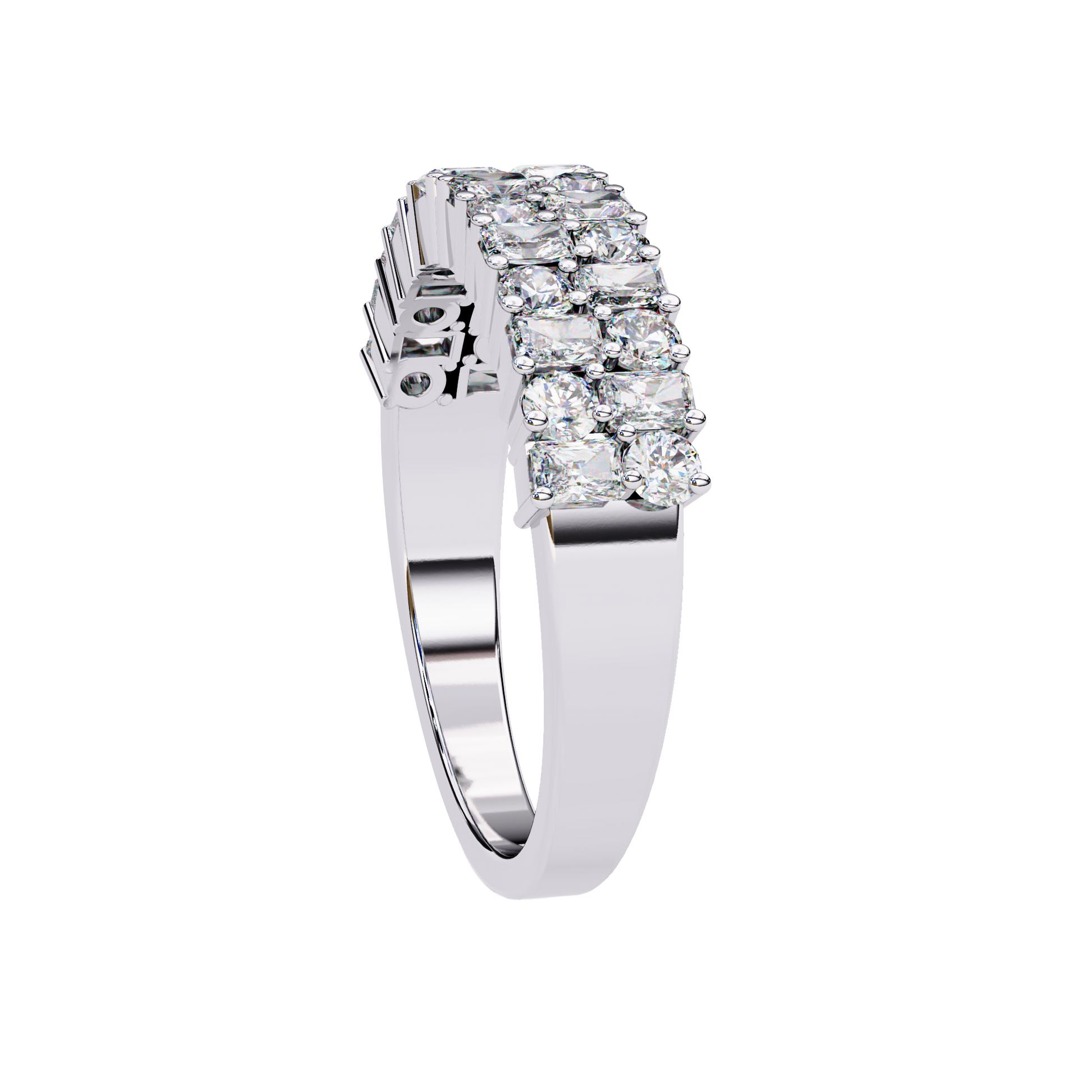 Radiant Elegance Diamond Band Carat Link Jewels
