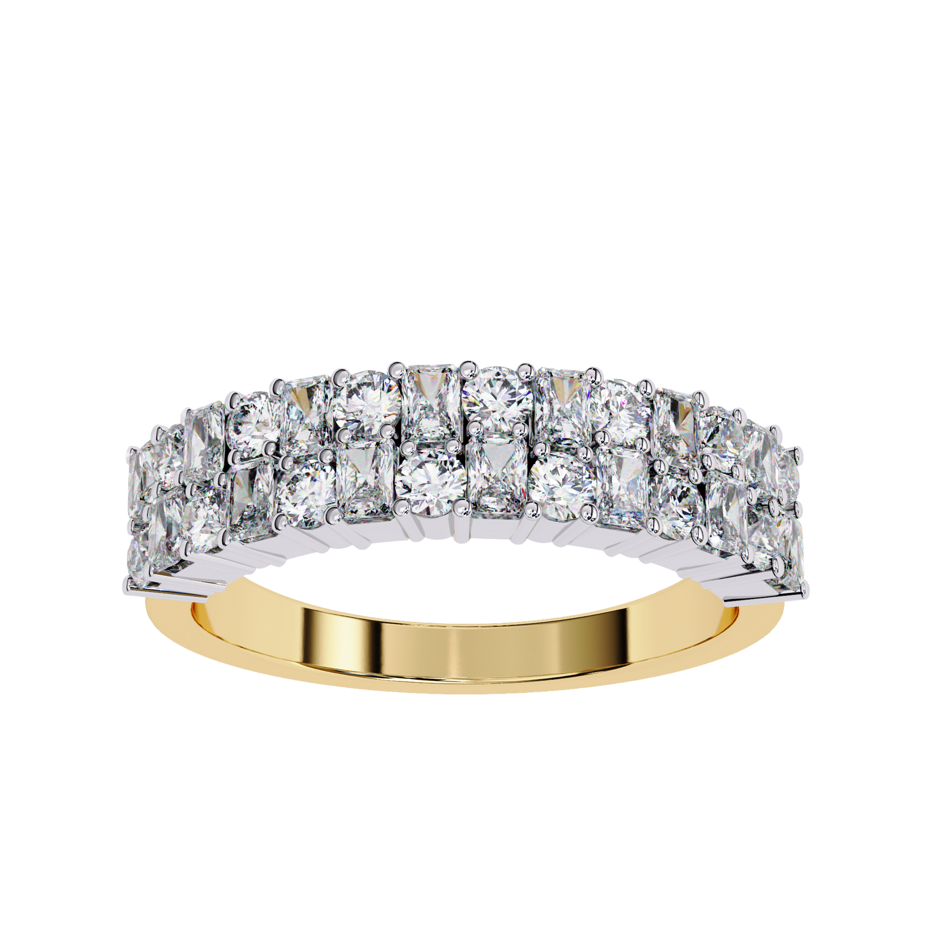 Radiant Elegance Diamond Band Carat Link Jewels