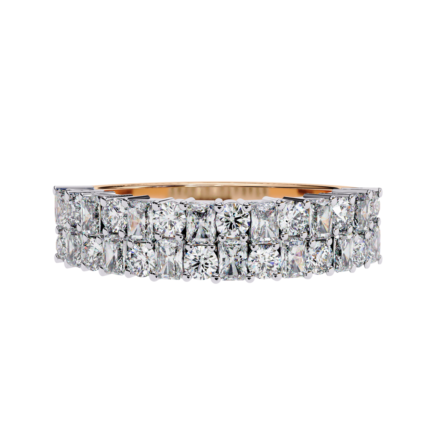 Radiant Elegance Diamond Band Carat Link Jewels