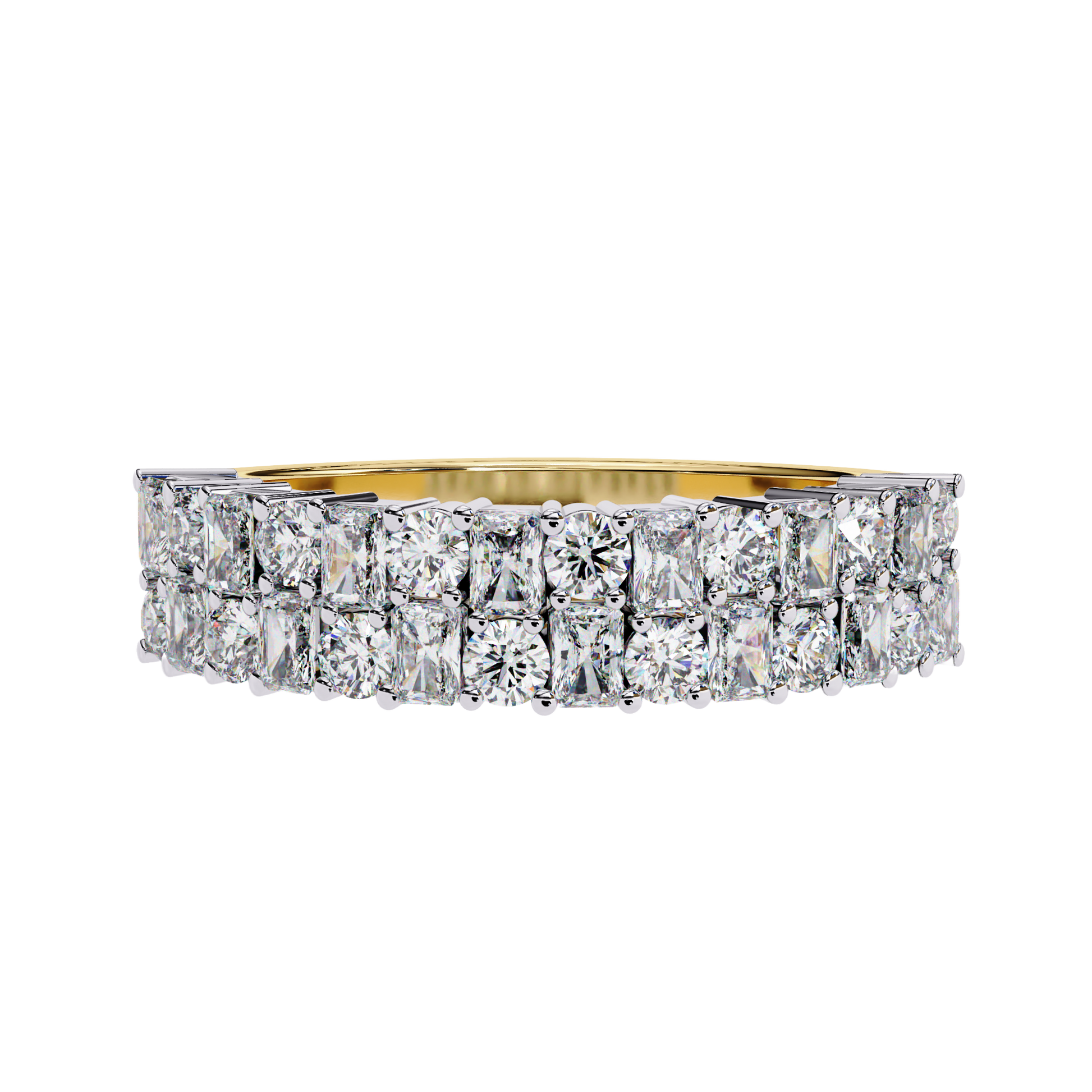 Radiant Elegance Diamond Band Carat Link Jewels